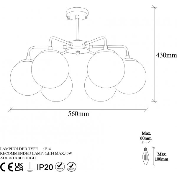 Langallinen kattovalaisin 11011 - Vintage Langallinen kattovalaisin 11011 - Vintage