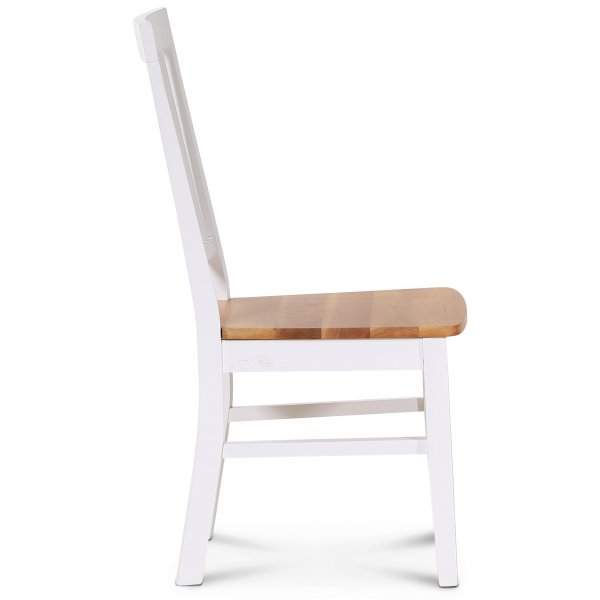 Dalarös-ruokailuryhmän pöytä valkoinen/tammi neljällä Dalarös-tuolilla + 3.00 x Huonekalujen jalat Dalarös-ruokailuryhmän pöytä valkoinen/tammi neljällä Dalarös-tuolilla + 3.00 x Huonekalujen jalat