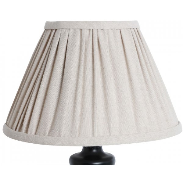 Pyre laskostettu lampunvarjostin 13x25x17 cm - Beige pellava