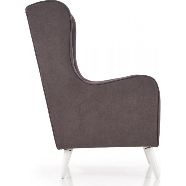 Linsey korvalehden nojatuoli - tummanharmaa Linsey korvalehden nojatuoli - tummanharmaa