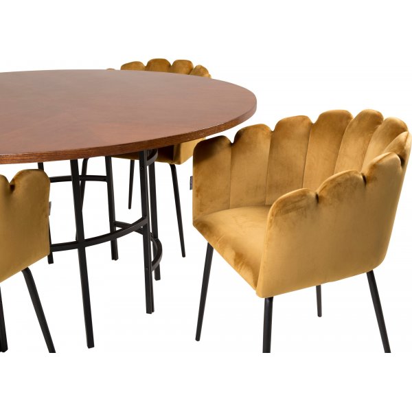 Halmstad nojatuoli - keltainen Halmstad nojatuoli - keltainen