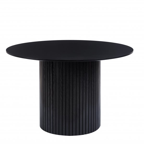 Ludvig pyöreä ruokapöytä 120 cm mustaksi petsattu tammi Ludvig pyöreä ruokapöytä 120 cm mustaksi petsattu tammi