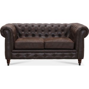 Kahden istuttava Chesterfield Cambridge -sohva - Vintage-kangas