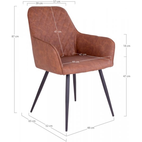 Harbo ruokapydn tuoli - Vintage ruskea