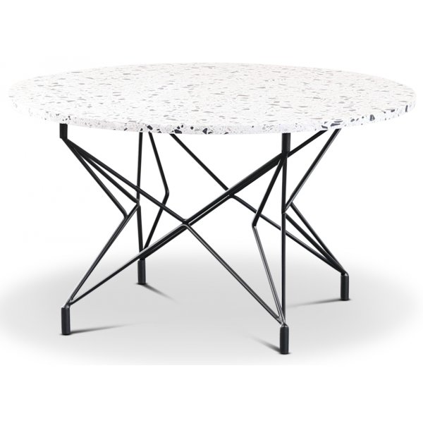 Terrazzo pyre sohvapyt  80 cm - Cosmos Terrazzo & musta Star-metallirunko
