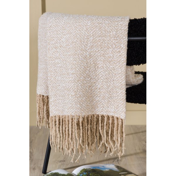 Kannerva ruudullinen 130x170 cm - Beige/valkoinen Kannerva ruudullinen 130x170 cm - Beige/valkoinen