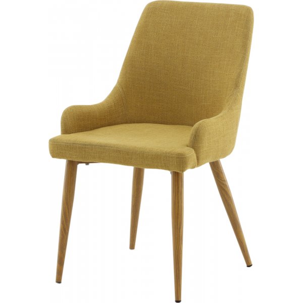 Paradis ruokatuoli - Sinapinkeltainen/tammi
