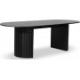 PiPi soikea ruokapyt mustaksi petsattua tammea 230x95 cm