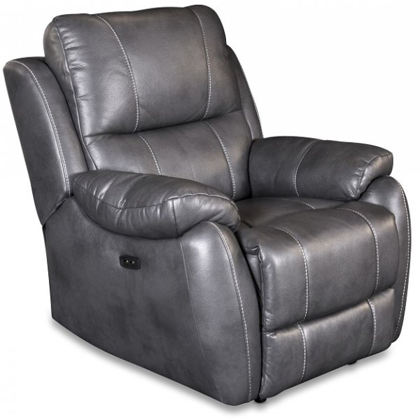 Enjoy Hollywood, shkinen recliner-nojatuoli - Harmaa eco-nahka