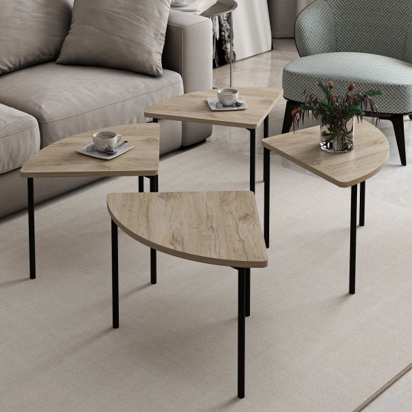 Emma sohvapöytä Ø90 cm - Pähkinä Emma sohvapöytä Ø90 cm - Pähkinä