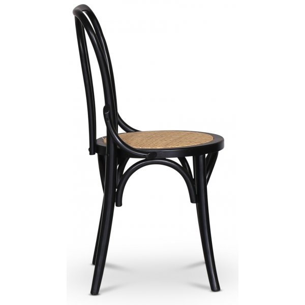 Sintorp ruokailuryhm, pyre ruokapyt 115 cm sis. 4 sarjaa taivutettuja tuoleja - Musta marmori (laminaatti) + Huonekalujen jalat