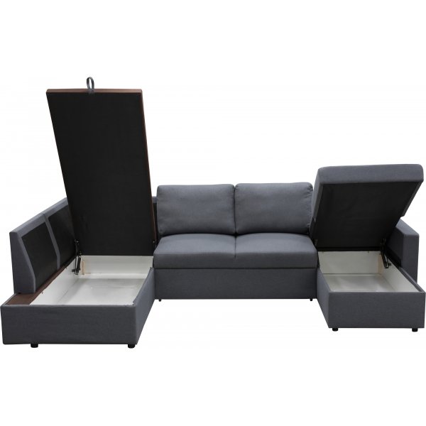 Tärnö-U-sohva vuodesohva - Vasen + Huonekalujen tekstiilien puhdistus Tärnö-U-sohva vuodesohva - Vasen + Huonekalujen tekstiilien puhdistus