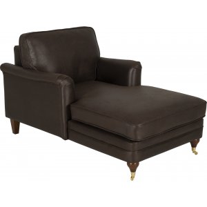 Howard Watford Deluxe Divaani nojatuoli - Vintage Brown Faux Leather Howard Watford Deluxe Divaani nojatuoli - Vintage Brown Faux Leather