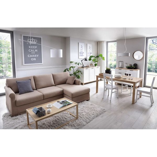 Ameli lipasto - tammi/valkoinen