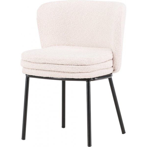 Agnes ruokatuoli - Valkoinen boucle