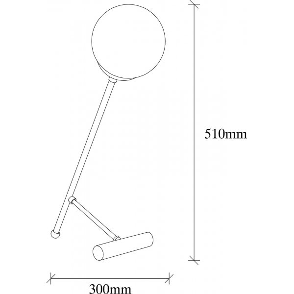 Golfpöytävalaisin opaali - Vintage Golfpöytävalaisin opaali - Vintage