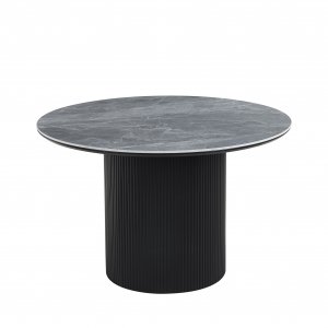 Salvador pyöreä ruokapöytä Ø120 cm harmaalla keraamisella kivellä Salvador pyöreä ruokapöytä Ø120 cm harmaalla keraamisella kivellä