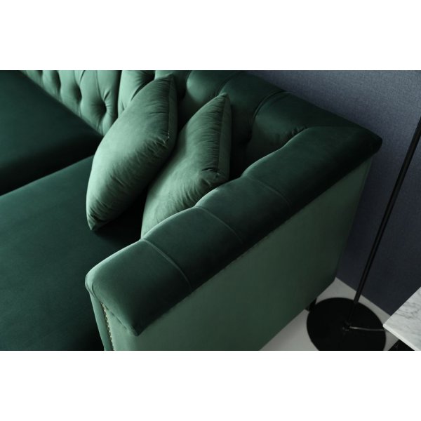 Sohva ja divaani vihreällä samettilla - Bellas Sohva ja divaani vihreällä samettilla - Bellas