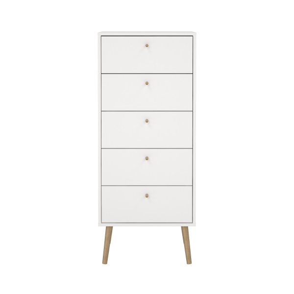 Bodo-lipasto, jossa 5 laatikkoa - Valkoinen