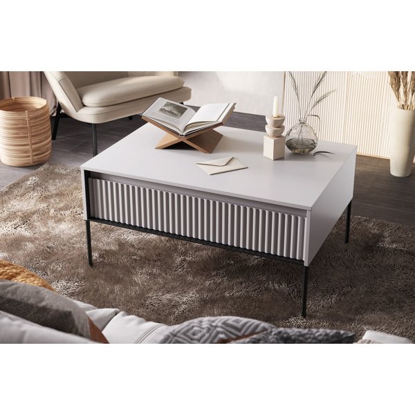 Trend sohvapöytä 100 x 70 cm - Harmaa/musta Trend sohvapöytä 100 x 70 cm - Harmaa/musta