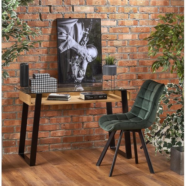 Emma typyt 120 x 60 cm - tammi/musta