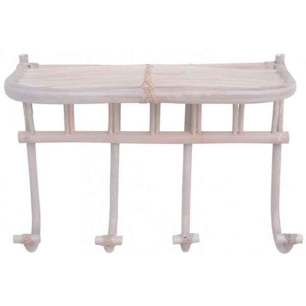 Fammy hattuhylly rottinki - Whitewash Fammy hattuhylly rottinki - Whitewash