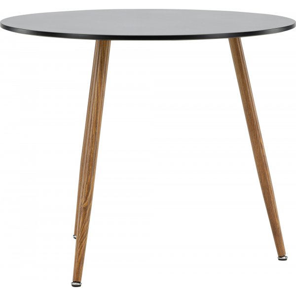 Bridge ruokapöytä Ø90 cm - Musta/tammi Bridge ruokapöytä Ø90 cm - Musta/tammi