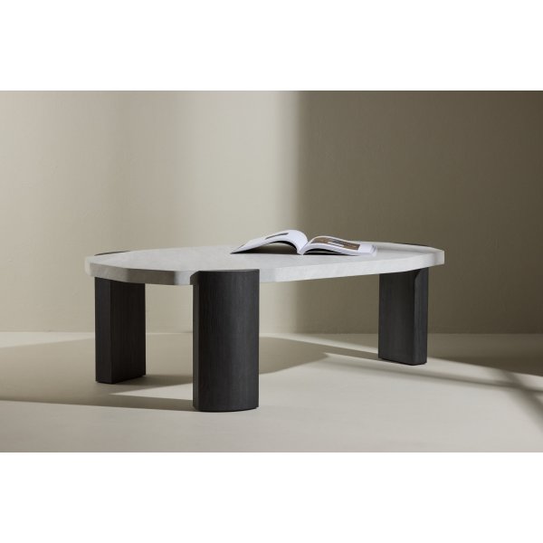 Kres sohvapyt 125x70,5 - Musta/Stone