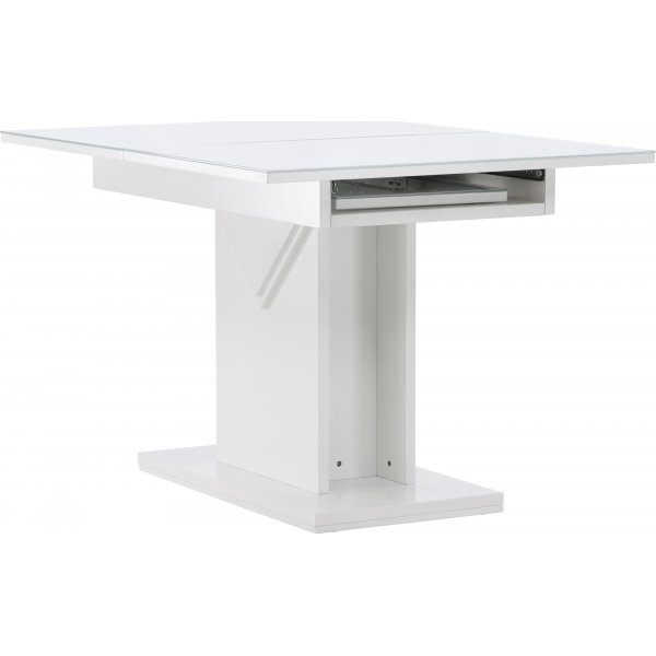 Pluto ruokapöytä 120-160 x 90 cm - Valkoinen Pluto ruokapöytä 120-160 x 90 cm - Valkoinen