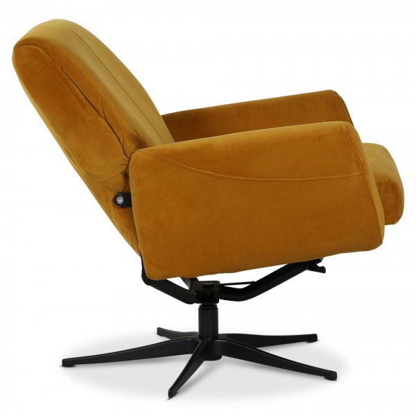 Smilla-nojatuoli (Recliner) - Keltainen sametti Smilla-nojatuoli (Recliner) - Keltainen sametti