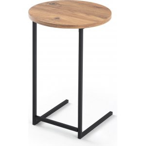 Mitazor-sivupöytä Ø38 cm - Mänty/musta Mitazor-sivupöytä Ø38 cm - Mänty/musta