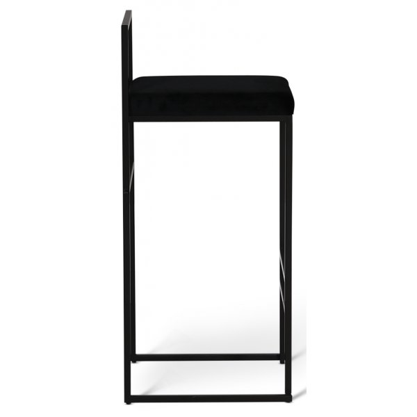 Pinottava Aston baarijakkara - Musta sametti / musta