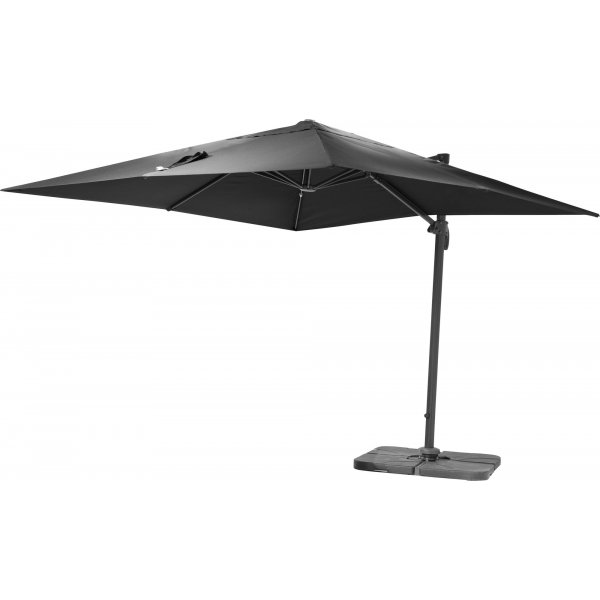 Tobago-aurinkovarjo 300x300 cm - musta Tobago-aurinkovarjo 300x300 cm - musta