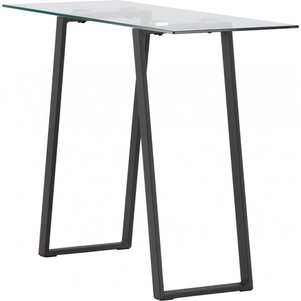 Horten kohokuviopöytä 100 x 40 cm - musta/läpinäkyvä Horten kohokuviopöytä 100 x 40 cm - musta/läpinäkyvä