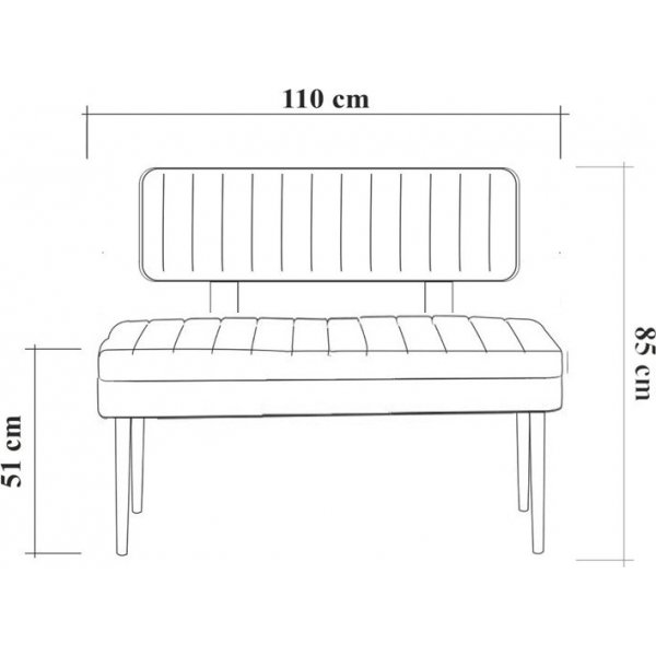 Vina penkki selk�nojalla - M�nty/vaaleanharmaa