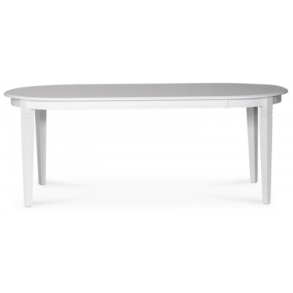Sandhamn ovaali ruokapyt 200x95 cm - Valkoinen + Huonekalujen tekstiilien puhdistus