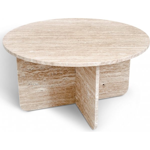 Tasainen pyre kivipyt travertiinista 85 cm