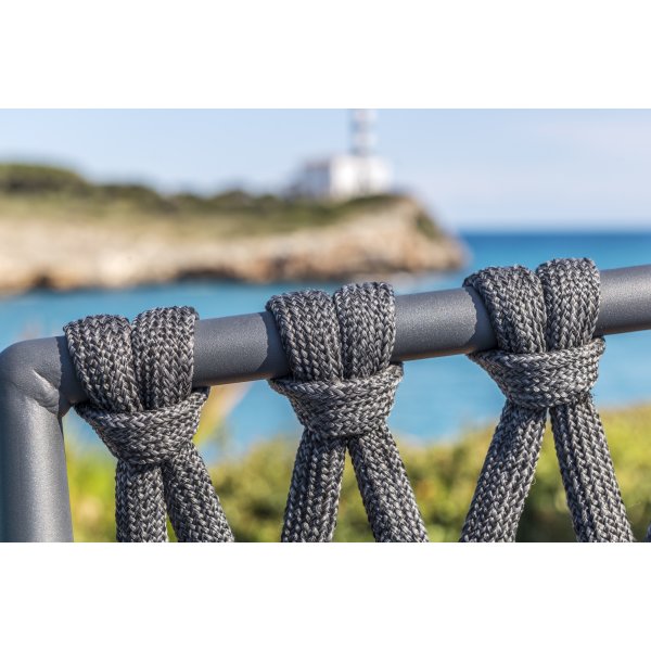 Lifestyle Garden ulkoiluryhm� Ipanema divaani sohva p�yd�ll� - harmaa olefiini