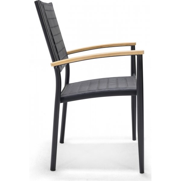 Portaalit ruokailuryhmä 5 - Musta/tiikki Portaalit ruokailuryhmä 5 - Musta/tiikki