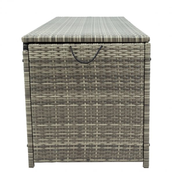 Mukava tyynylaatikko harmaa synteettinen rottinki