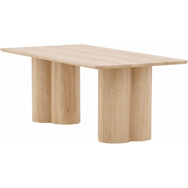 Sohvapyt 120 x 60 cm valkoiseksi maalattu - Olivia