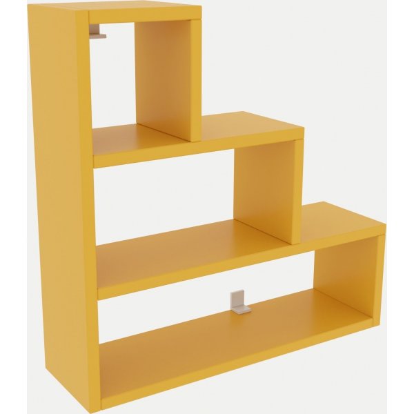 Pyramid seinhylly - keltainen
