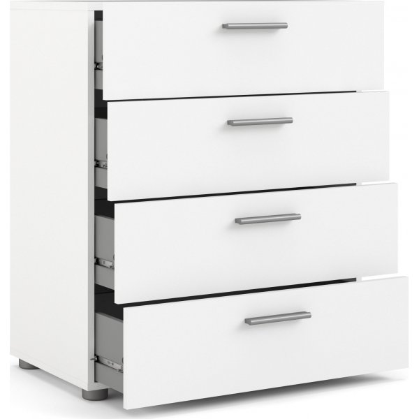 Pepe lipasto 4 laatikolla - Valkoinen Pepe lipasto 4 laatikolla - Valkoinen