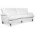 Howard London Premium 4-istuttava kaareva sohva - Valkoinen PU