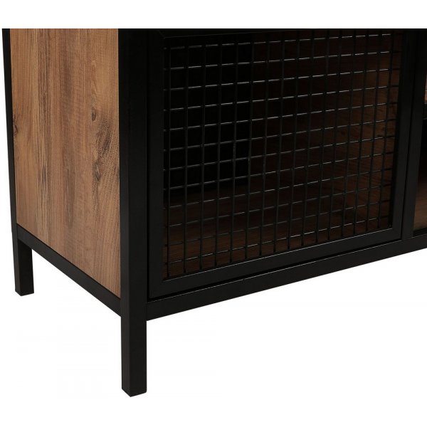 Zeno mediapenkki - mänty/musta Zeno mediapenkki - mänty/musta