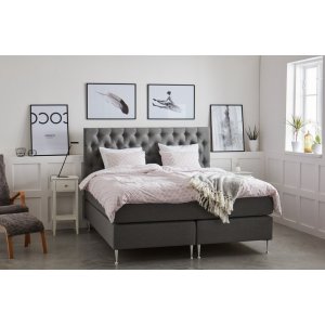 Täydellinen Dream-sänkypaketti ink-päädyllä 7-vyöhykkeinen continental-sänky - Harmaa Täydellinen Dream-sänkypaketti ink-päädyllä 7-vyöhykkeinen continental-sänky - Harmaa
