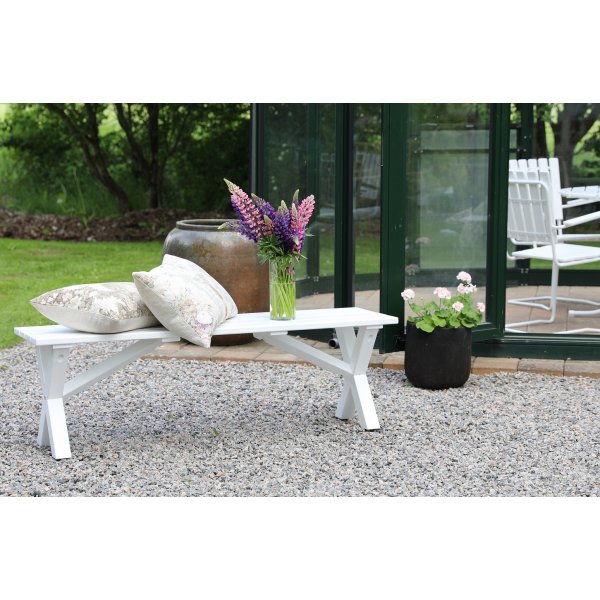 Scottsdale-penkki 140 cm - Valkoinen Scottsdale-penkki 140 cm - Valkoinen