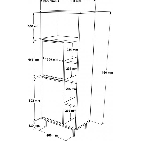 Ocean kaappi 10B - Valkoinen Ocean kaappi 10B - Valkoinen