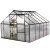 Greenhouse Walk-in - 7,8 m - musta + Kasvihuoneen pyt