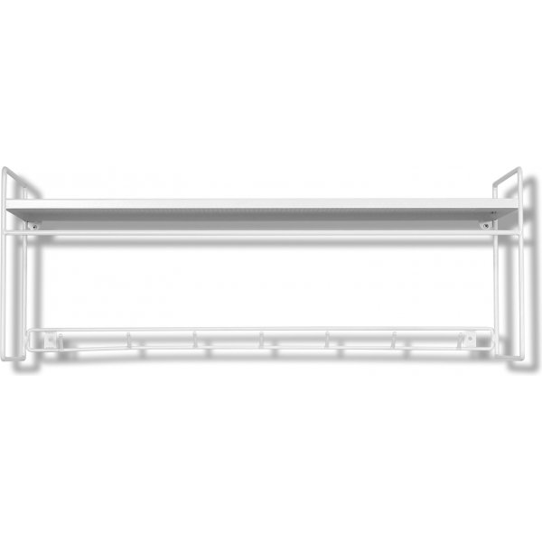 Revel valkoinen hattuhylly 80 cm leve